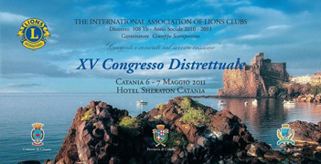 XV congresso distrettuale 7 maggio 2011 CATANIA